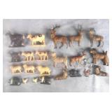 Antique/Vintage Lead & Rubber Animal Figures