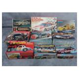 9pc Race Car Model Kits w/NASCAR & Sealed