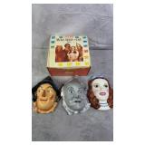 1990 Clay Art Wizard Of Oz Masks
