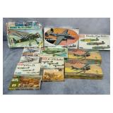 12pc Military Aircraft Model Kits