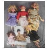 Assorted Contemporary Porcelain Dolls