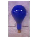 Vintage Oversized Blue Glass Light Bulb