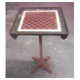 19th c. Cast Iron Chess/Checkers Game Table
