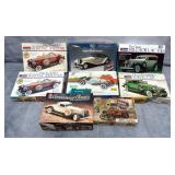 8pc Vtg Car Model Kits