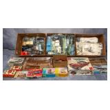 Large Lot Assrtd Model Kit Parts W/Some Prebuilt