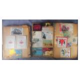 Vintage Travel Related & Greeting Card Scrapbooks