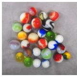 Uranium Glass Marbles w/Super Glow