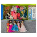 Topper Dawn Dolls w/ Carry Case & Accessories