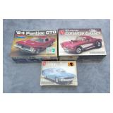 3pc Sealed Classic Muscle Car Model Kits