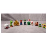 10pc Plastic Mario Mini Figures