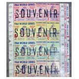 Sheet Of Reds Phantom World Series Tickets