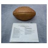 1962 NFL Eastern Div Signed Championship Football
