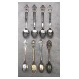 Vintage Rolex Watch Souvenir Spoons
