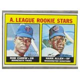 1967 Topps #569 Rod Carew Rookie Baseball Card