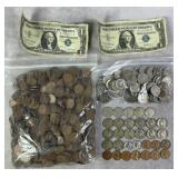Vintage U.S. Coins & Currency+ w/ Silver