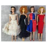 1960s Barbie Dolls w/ Ponytail & Brunette Midge