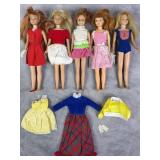 1960s Skipper & Skooter Barbie Dolls