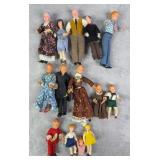 Vintage Doll House Miniature Dolls