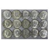 $7.50 Face Value Kennedy Half Dollars 40% Silver