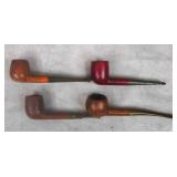 Vintage English Traditional Briar Wood Pipes