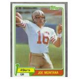 1981 Topps #216 Joe Montana Rookie Football Card