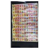 1986 Garbage Pail Kids Board 1 Uncut Sheet