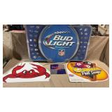 4pc Vtg Advertising Signs