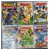 6pc Avengers #29-93 Marvel Comic Books