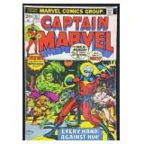 Captain Marvel #25 1973 Key Marvel Comic Book