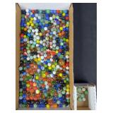 Vintage Marbles w/ 1.75" & Uranium Glass
