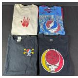 4pc 2000s Grateful Dead Graphic Tee Shirts