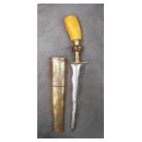 Vintage Indo-Persian Bone Handle Dagger