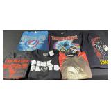 6pc Grateful Dead, Pink Floyd & Related Tees +
