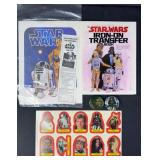 1977-83 Star Wars Iron On Transfer Book & Stickers