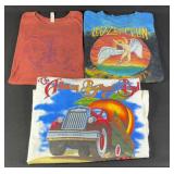 3pc Graphic Music Tee Shirts w/ Led Zeppelin