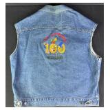 1994 The Simpsons 100 Episodes Denim Jacket Vest