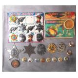 28pc Vintage Novelty Pins & Toys Lot