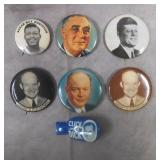 Sugar Ray Robinson/Presidents Photo Pins