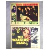 1940 & 1944 Boris Karloff Movie Lobby Cards