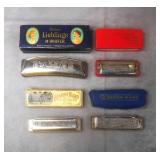 3pc Vintage Hohner Harmonicas lot