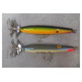 2pc Vintage Luhr Jensen Ripper Fishing Lures Lot