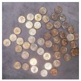 50pc 1978 Mexican 10 Centavos Coins Lot