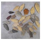 32pc Authentic Native American Arrowheads