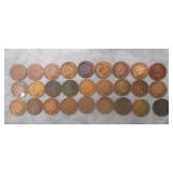 27pc 1879-1907 U.S. Indian Head Cents Lot