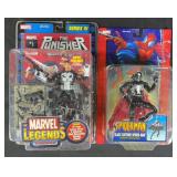 NIP Toybiz Punisher & Black Suit Spider-Man