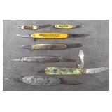 7pc Advertising/Souvenir Pocket Knives Lot