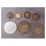 7pc 1853-1966 Foreign Silver Coins Lot