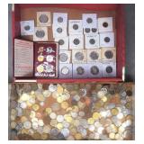 342pc 1941-2020 Assorted Foreign Coins Lot