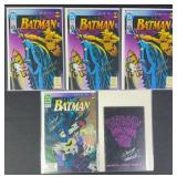 6pc Doug Moench Signed Batman DC Comic Books