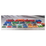 28pc 1940's-1960's Pressed Metal Vehicles Lot